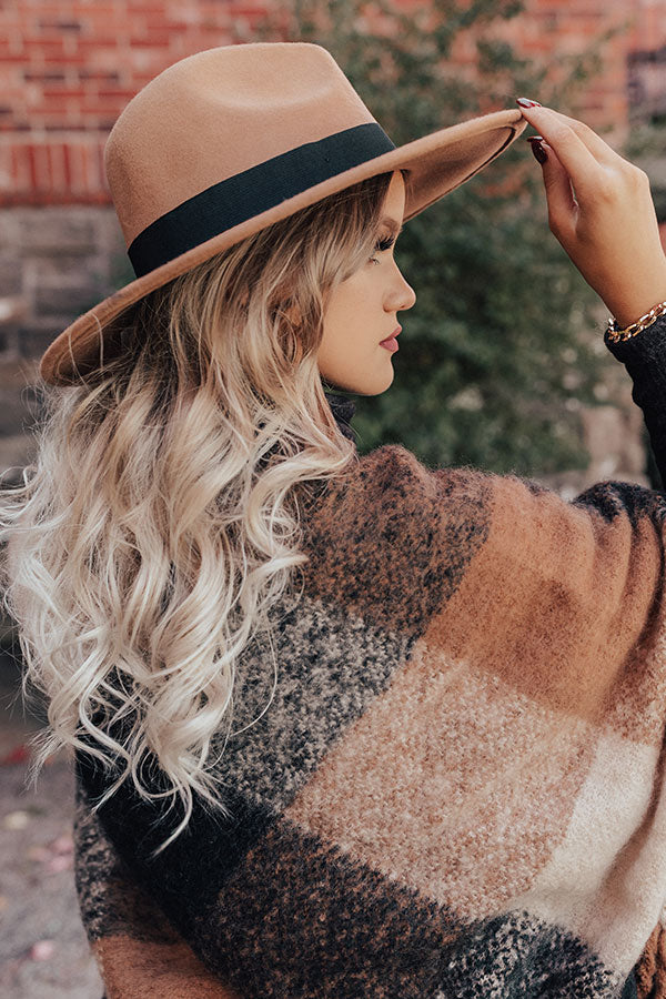 Vintage Vibes Felt Hat In Tan Image - 1