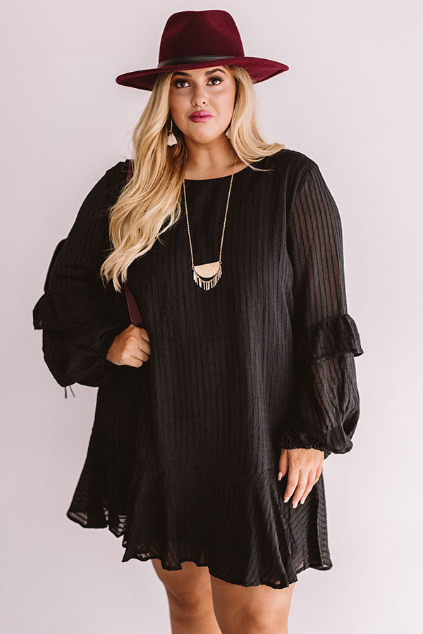 Colorado Casual Shift Dress In Black Curves Image - 1
