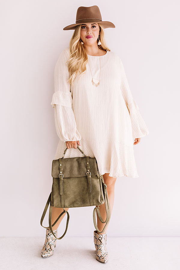 Colorado Casual Shift Dress In Cream  Curves Image - 1