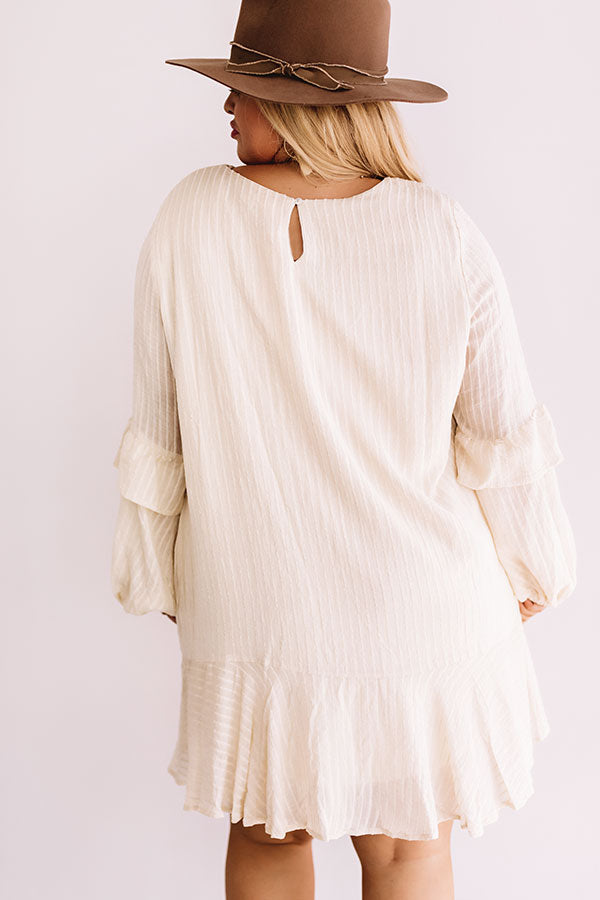 Colorado Casual Shift Dress In Cream  Curves Image - 1