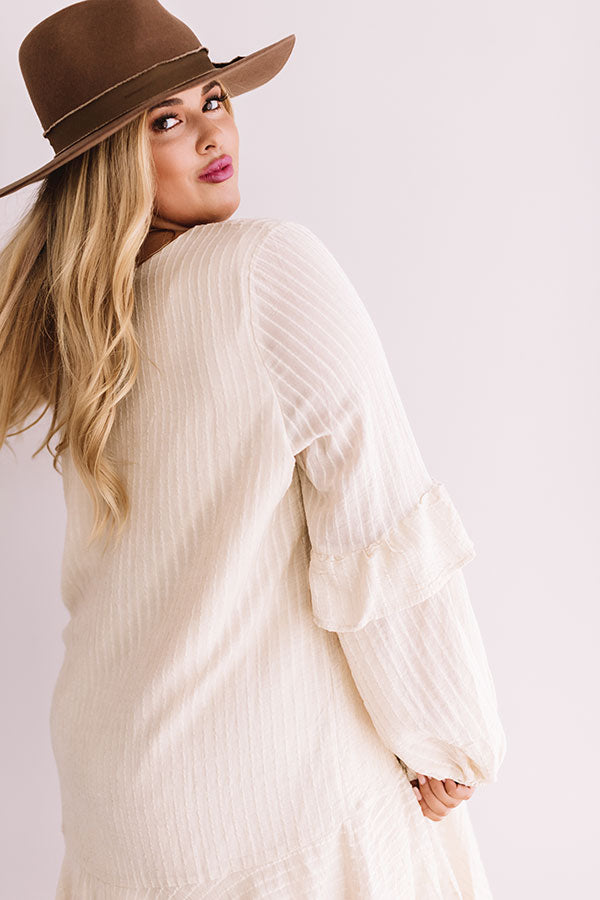 Colorado Casual Shift Dress In Cream  Curves Image - 1