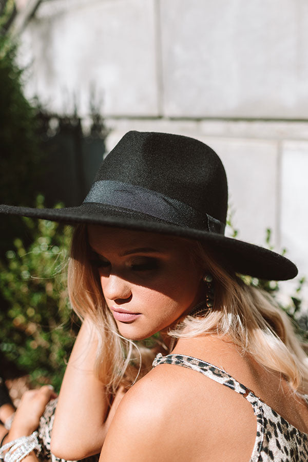 Vintage Vibes Felt Hat In Black Image - 1