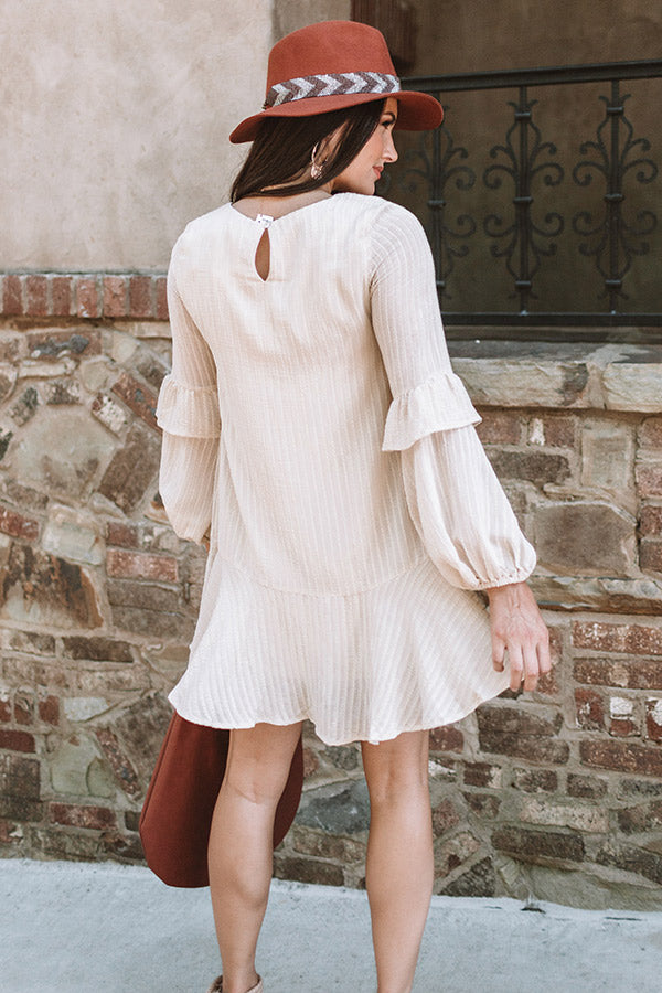Colorado Casual Shift Dress In Cream Image - 1