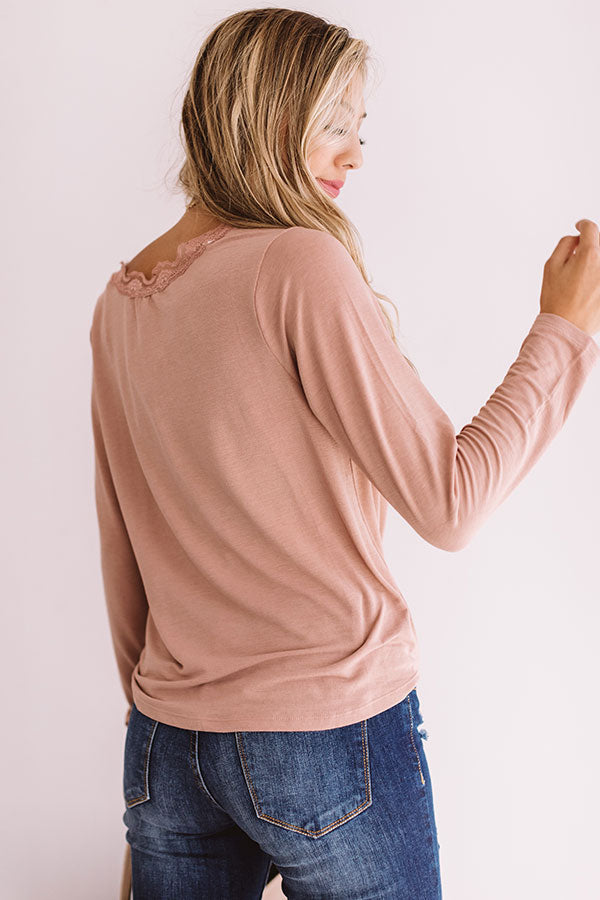 Center Stage Lace Trim Top Image - 1