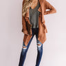 For Now And Forever Knit Cardigan In Rustic Rose Image - 1