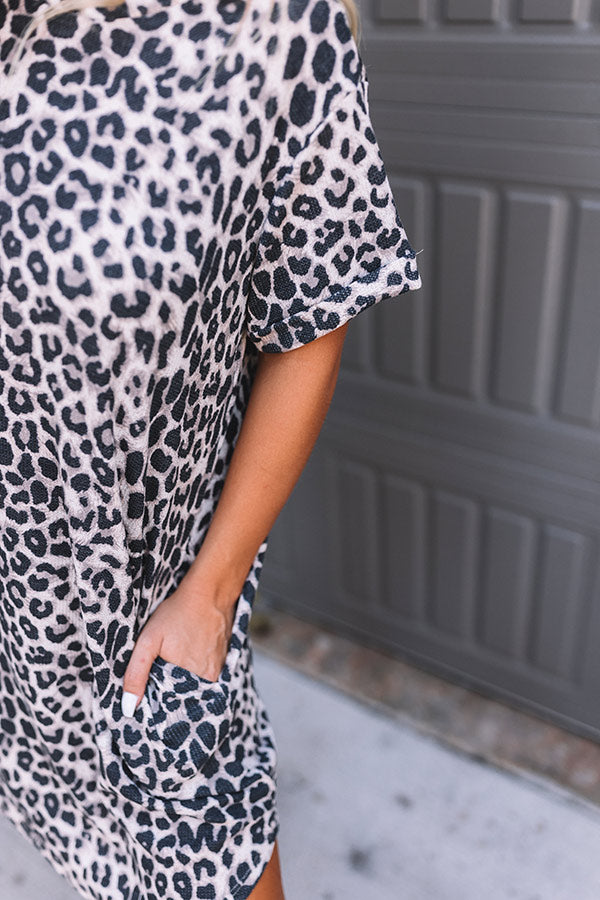 Feeling Fall Leopard Shift Dress