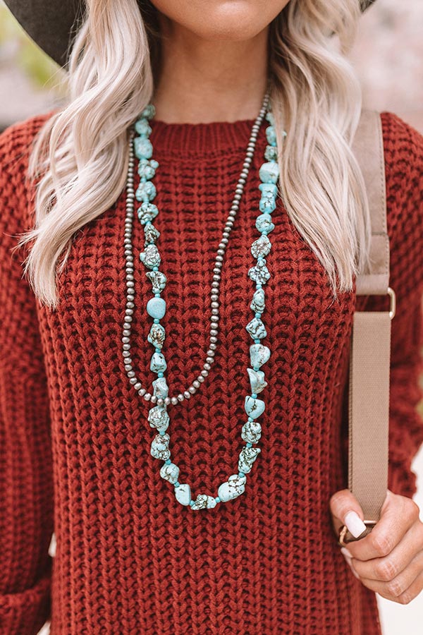 Romantic Retreat Turquoise Necklace