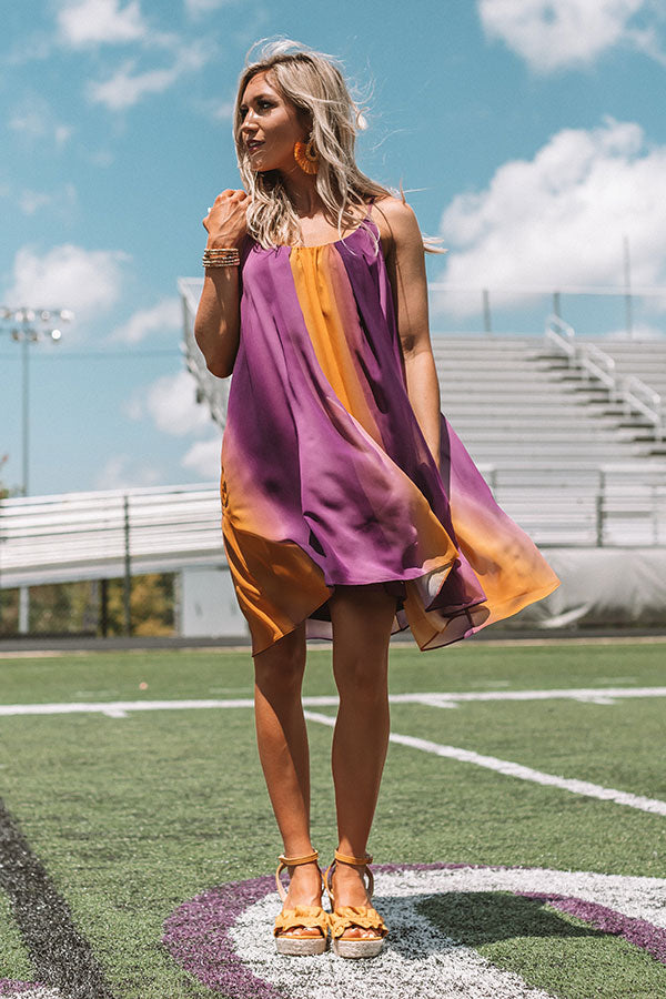 Spirit Squad Ombre Shift Dress in Purple/Yellow – Impressions Online Boutique Spirit Squad Ombre Shift Dress in Purple/Yellow – Impressions Online Boutique