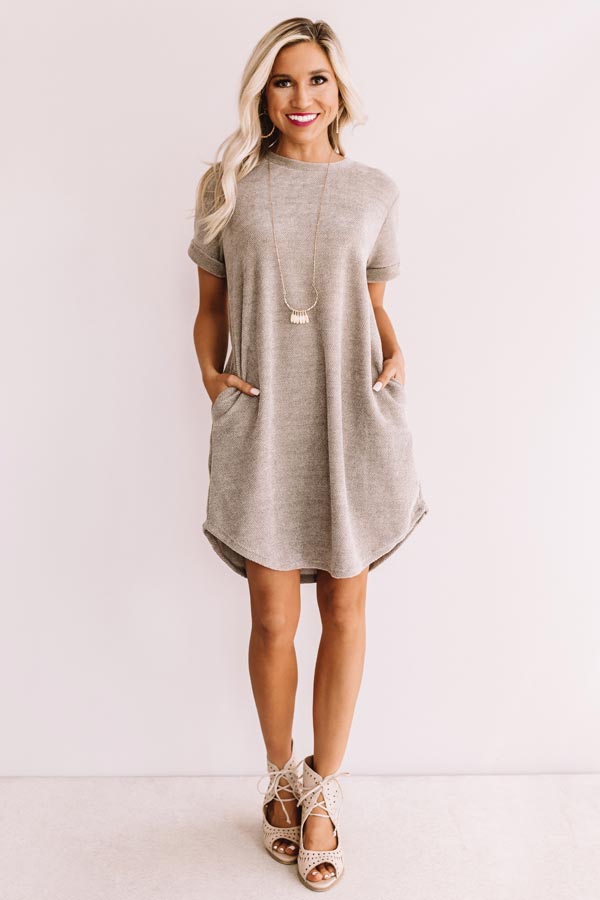 Sedona Sunrise Shift Dress In Grey