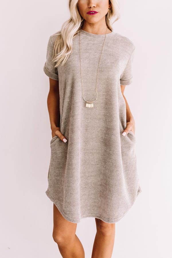 Sedona Sunrise Shift Dress In Grey