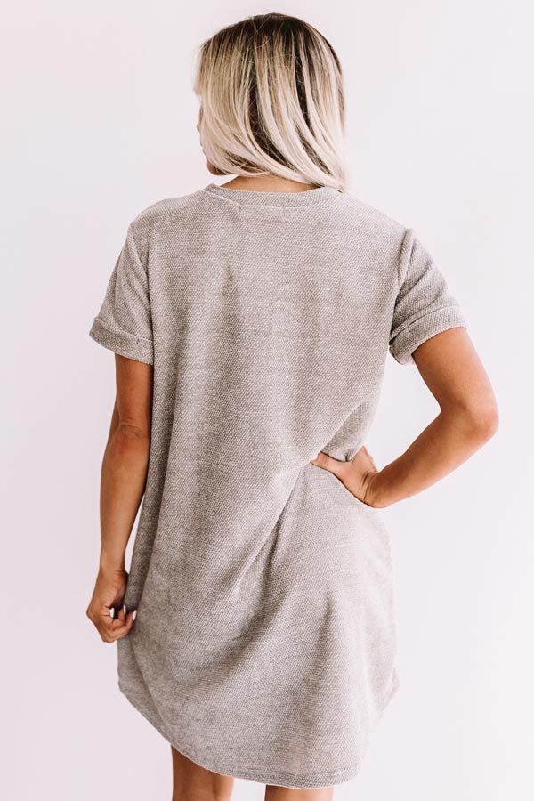 Sedona Sunrise Shift Dress In Grey