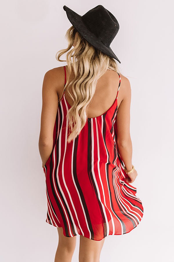 Tailgate Party Stripe Shift Dress in Red/Black Impressions Online Boutique Tailgate Party Stripe Shift Dress in Red/Black Impressions Online Boutique