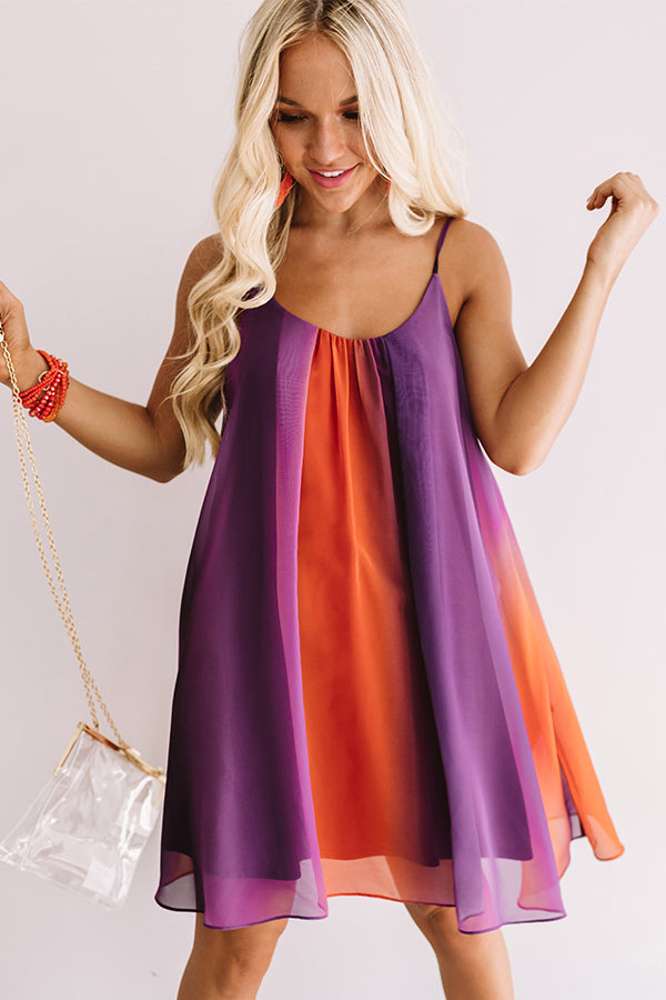 Spirit Squad Ombre Shift Dress in Orange/Purple Impressions Online Boutique Spirit Squad Ombre Shift Dress in Orange/Purple Impressions Online Boutique
