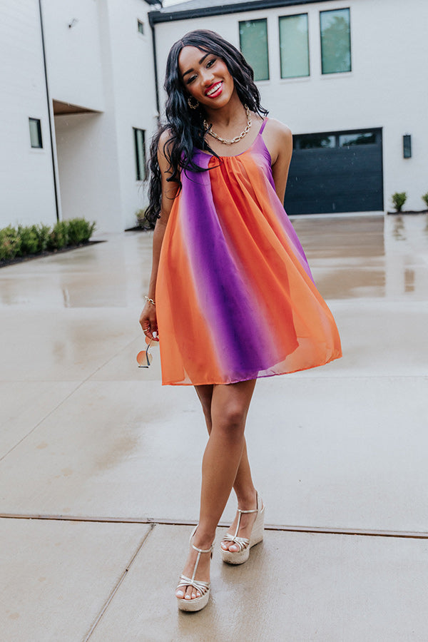 Spirit Squad Ombre Shift Dress in Orange/Purple Impressions Online Boutique Spirit Squad Ombre Shift Dress in Orange/Purple Impressions Online Boutique