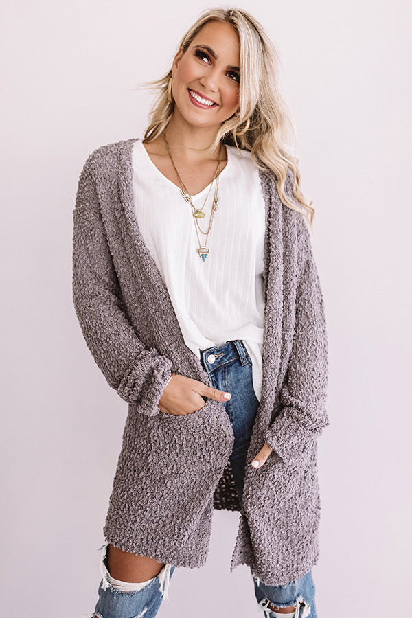 California Cool Down Knit Cardigan in Golden Heirloom Lilac ...