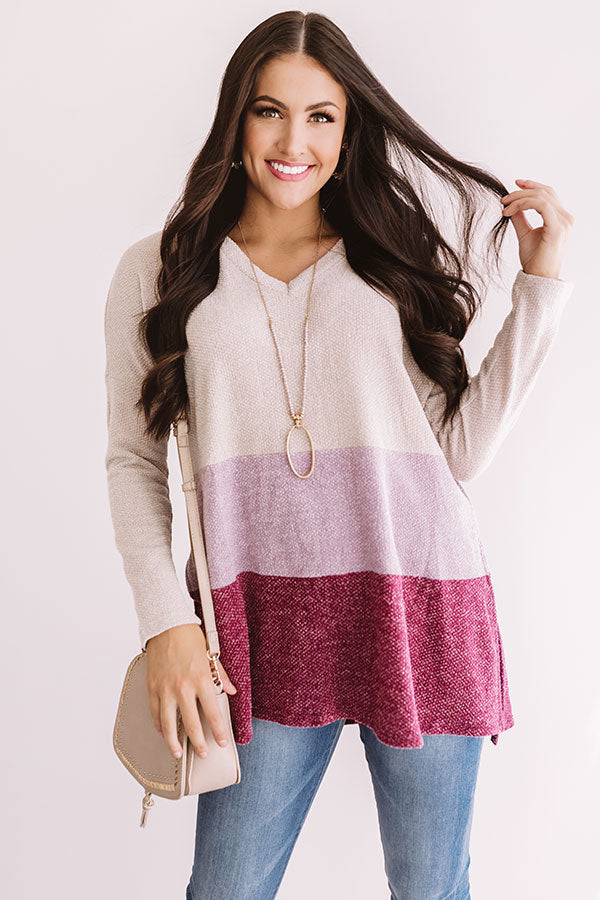 Weekend Brunch Color Block Shift Tunic Image - 1