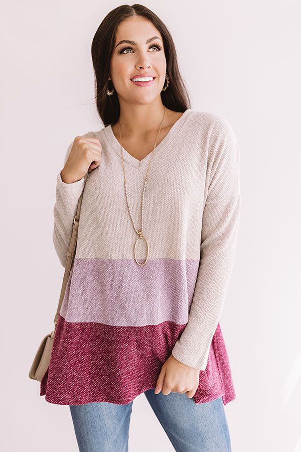 Weekend Brunch Color Block Shift Tunic Image - 1