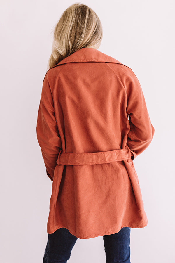 Manhattan Breeze Light Weight Jacket In Rust