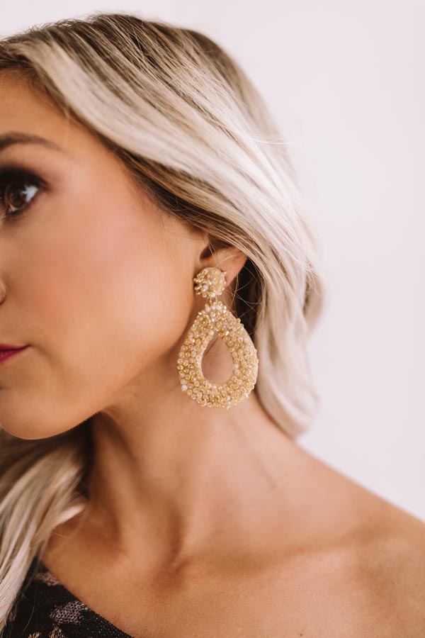 Fancy In France Earrings In Champagne
