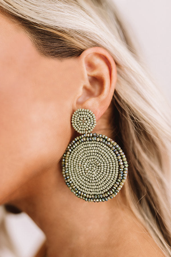 The Perfect Day Earrings In Sage