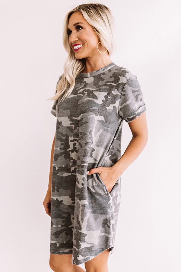 camouflage tee shirt dress PMAX - SU26 Dresses