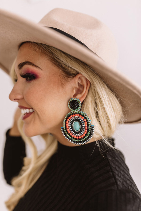 Cocktails And Cuties Earrings In Black