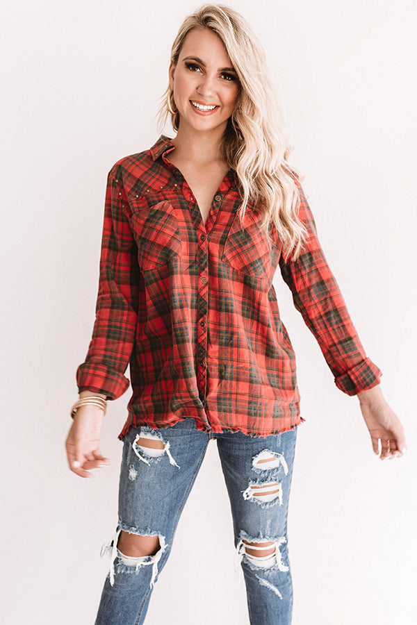 Bonfire Baby Flannel Top