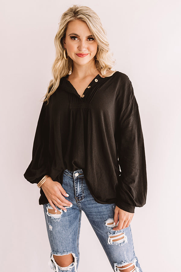 Across The Universe Shift Tunic In Black