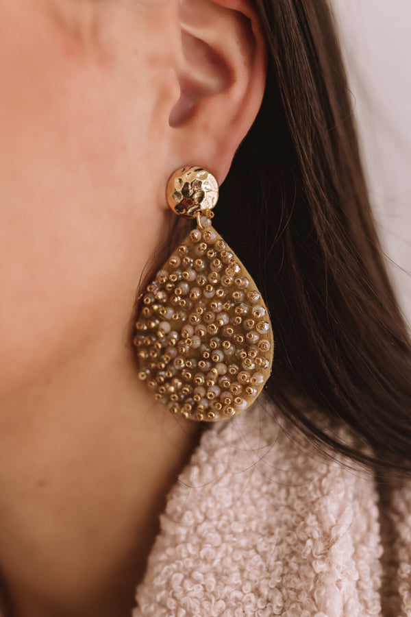 Wine And Wishes Earrings In Gold