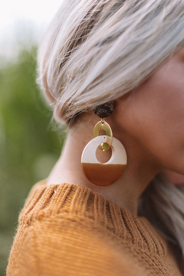 Style Revival Earrings In Cinnamon