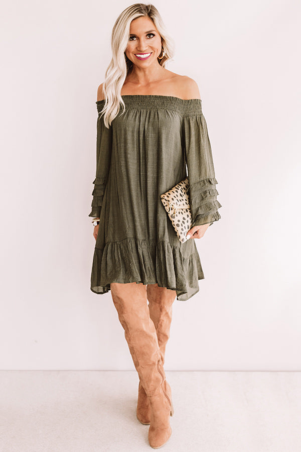 army green shift dress Womens Green Pocket Shift Dress