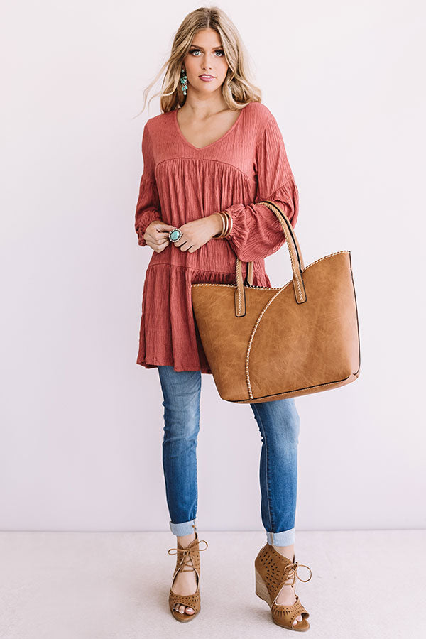 Twirling In The Leaves Shift Dress