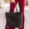 Just Your Type Faux Leather Tote Image - 1