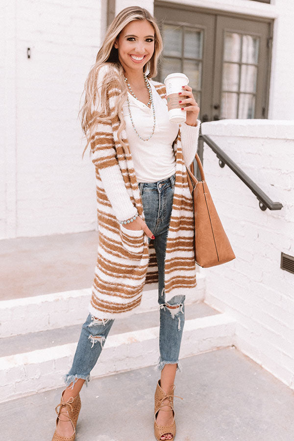 Sunshine Snuggles Stripe Cardigan