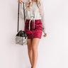 Just Your Type Front Tie Sweater in Light Grey Image - 1