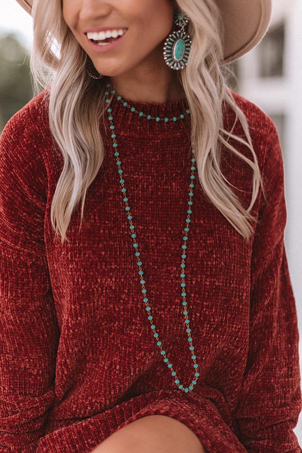 How Delightful Necklace In Turquoise