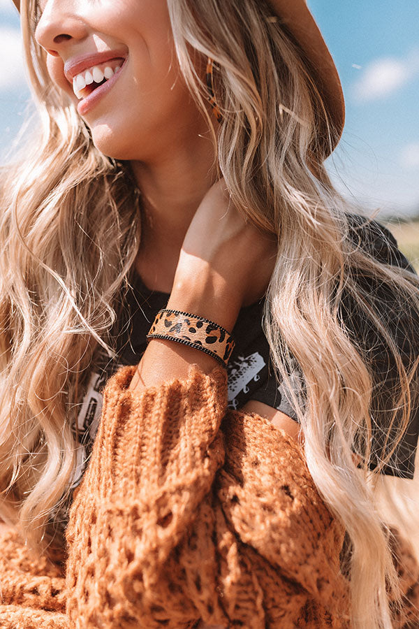 Coveted Chic Leopard Magnetic Bracelet