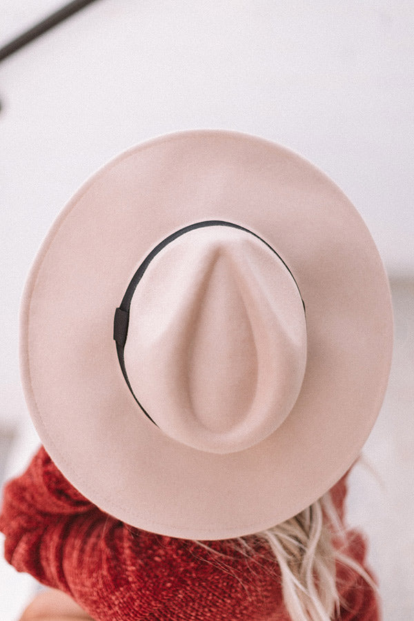 Vintage Vibes Felt Hat In Iced Latte Image - 1