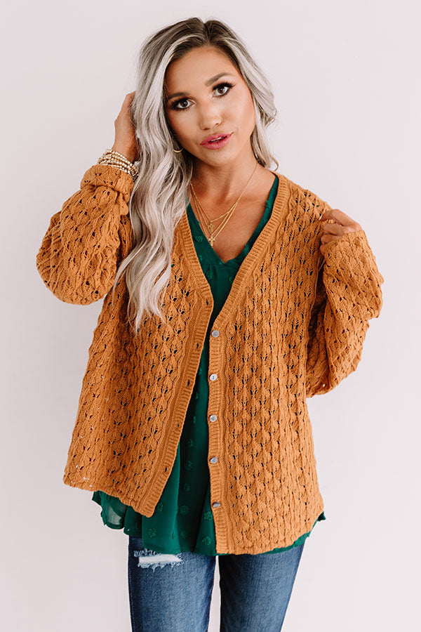 Sweet As Pumpkin Pie Knit Sweater