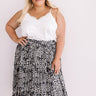 Center Stage Spotlight Lace Tank In White  Curves Image - 1