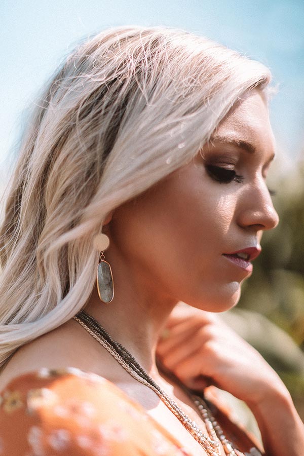 It Factor Earrings In Dark Grey