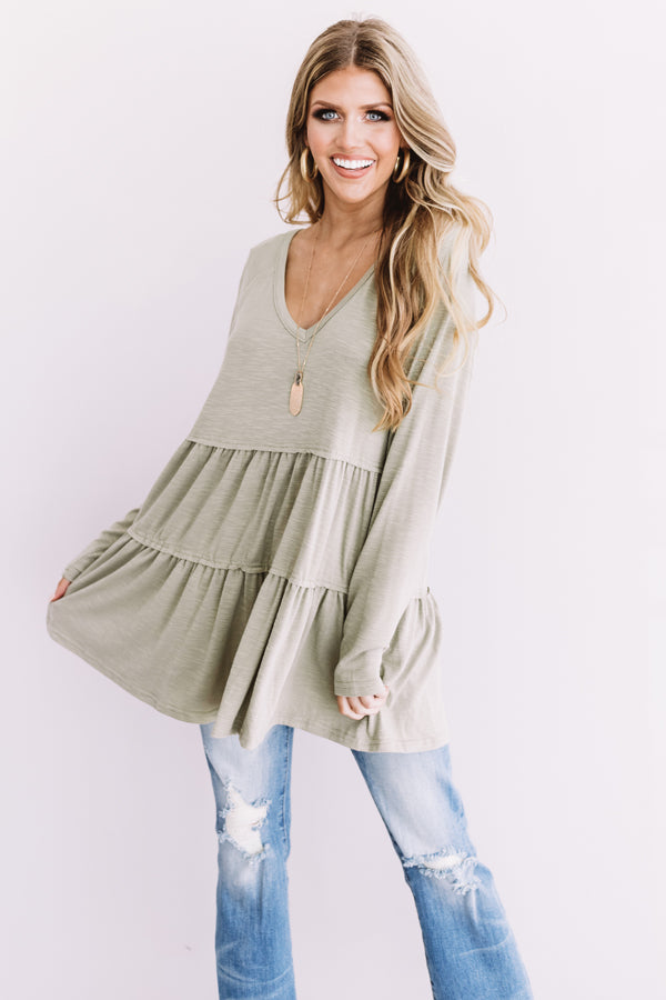 See You In Sonoma Shift Tunic In Pear