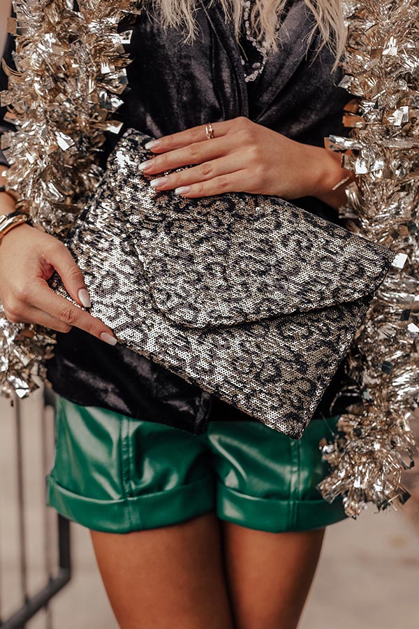 Ritz And Glitz Sequin Clutch