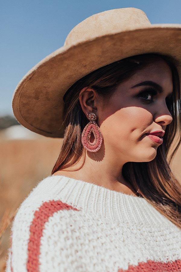 Midnight In Montauk Earrings In Blush