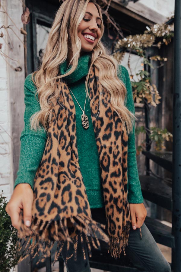 Blessed And Obsessed Leopard Scarf