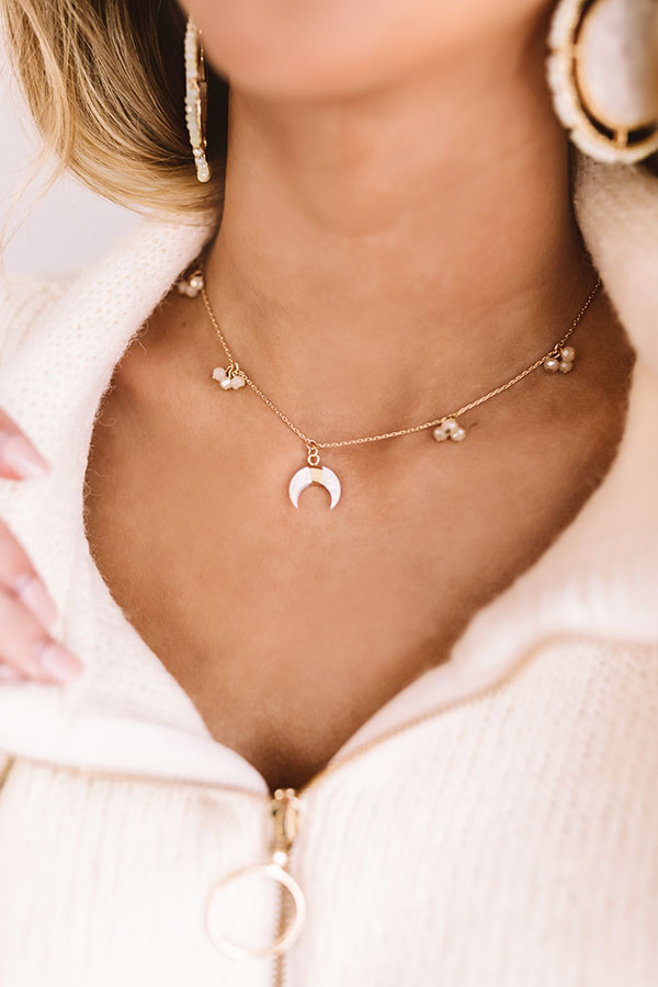 Glamour Girl Necklace In Ivory