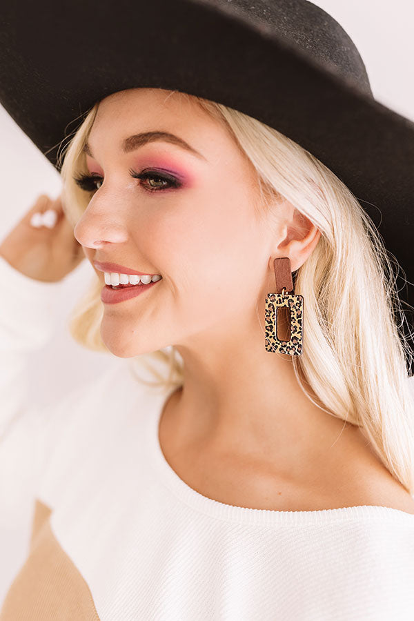 Free And Fearless Leopard Earrings