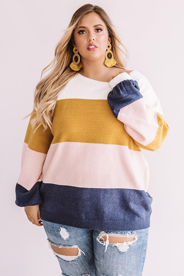 Once Upon A Time Colorblock Sweater  Curves Image - 1