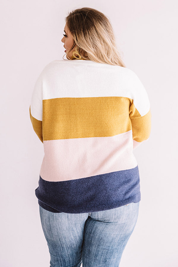 Once Upon A Time Colorblock Sweater  Curves Image - 1