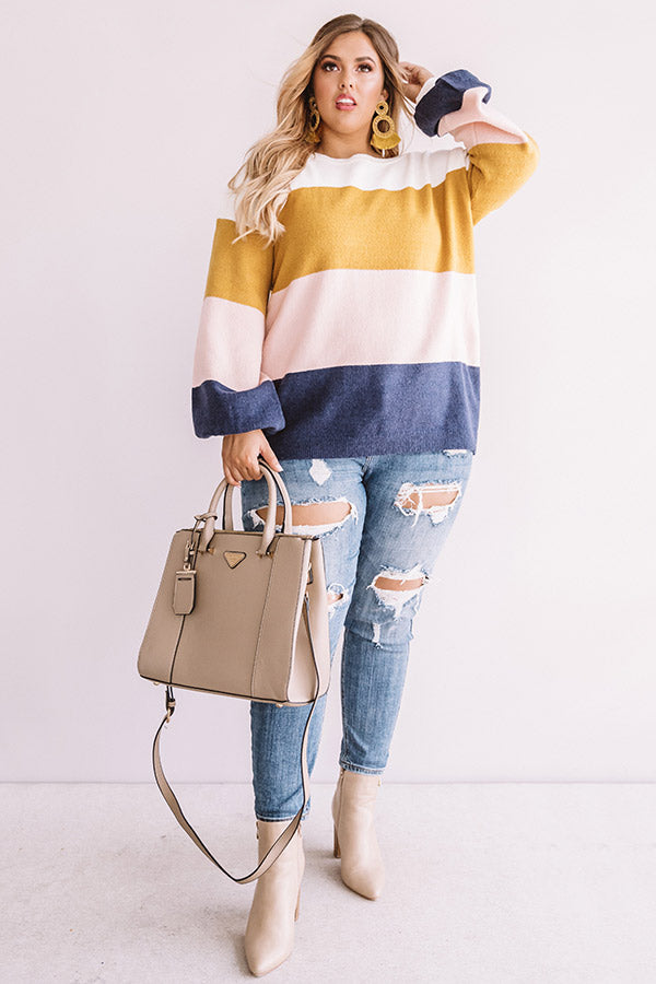 Once Upon A Time Colorblock Sweater  Curves Image - 1